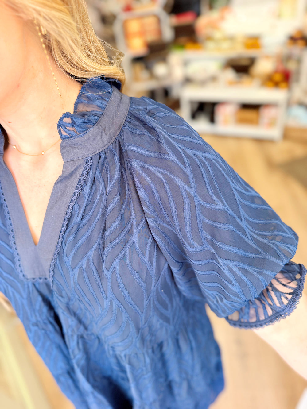 The Nancy Ruffle Collar Mini Dress (S-L)