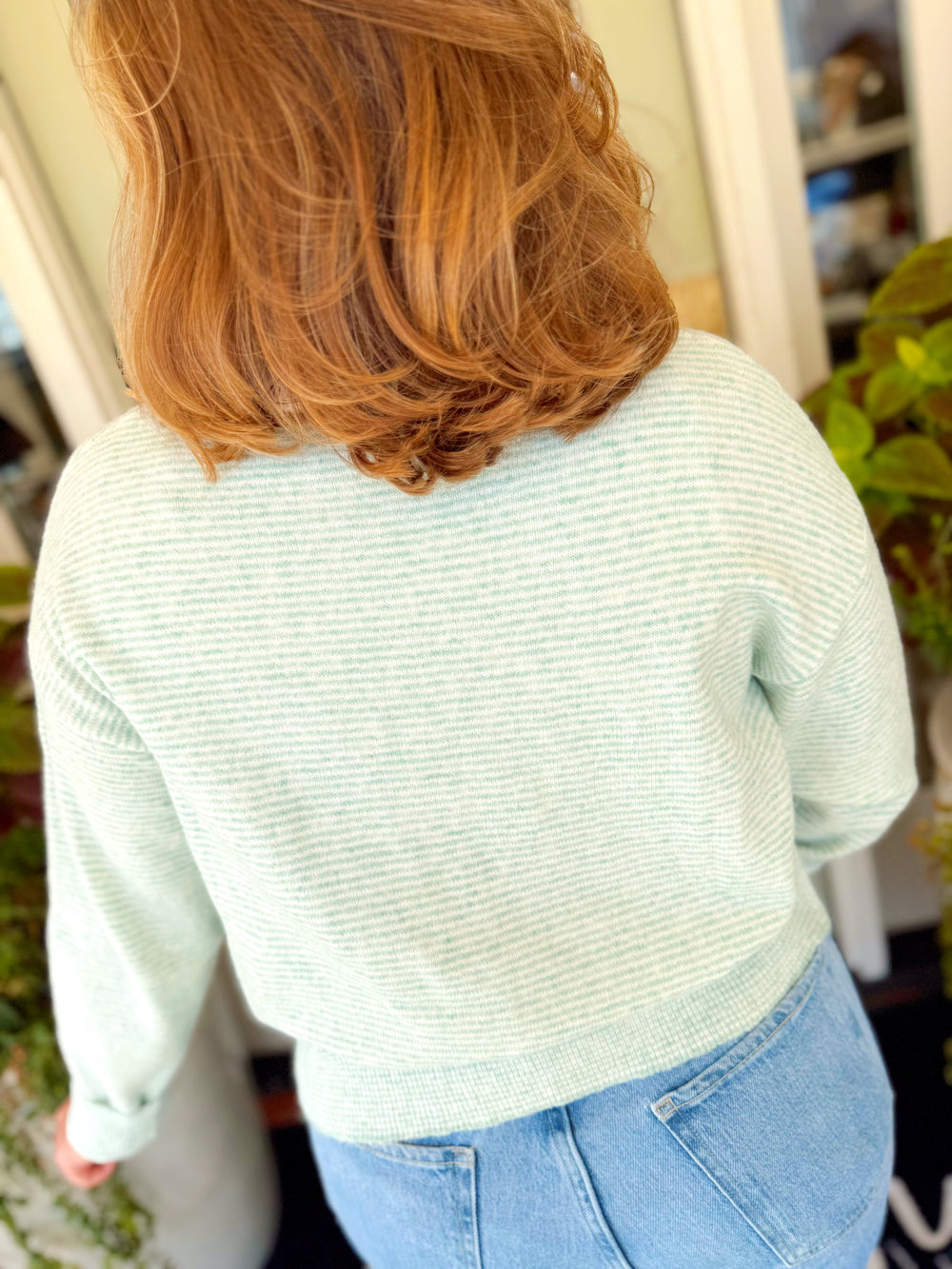 The Patsy Striped Button Down Sweater (S-L)