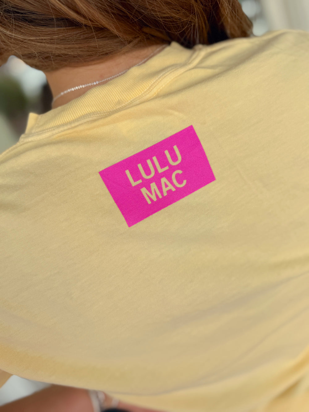 Striped Lulu Mac Tee- Butter Yellow (S-2X)