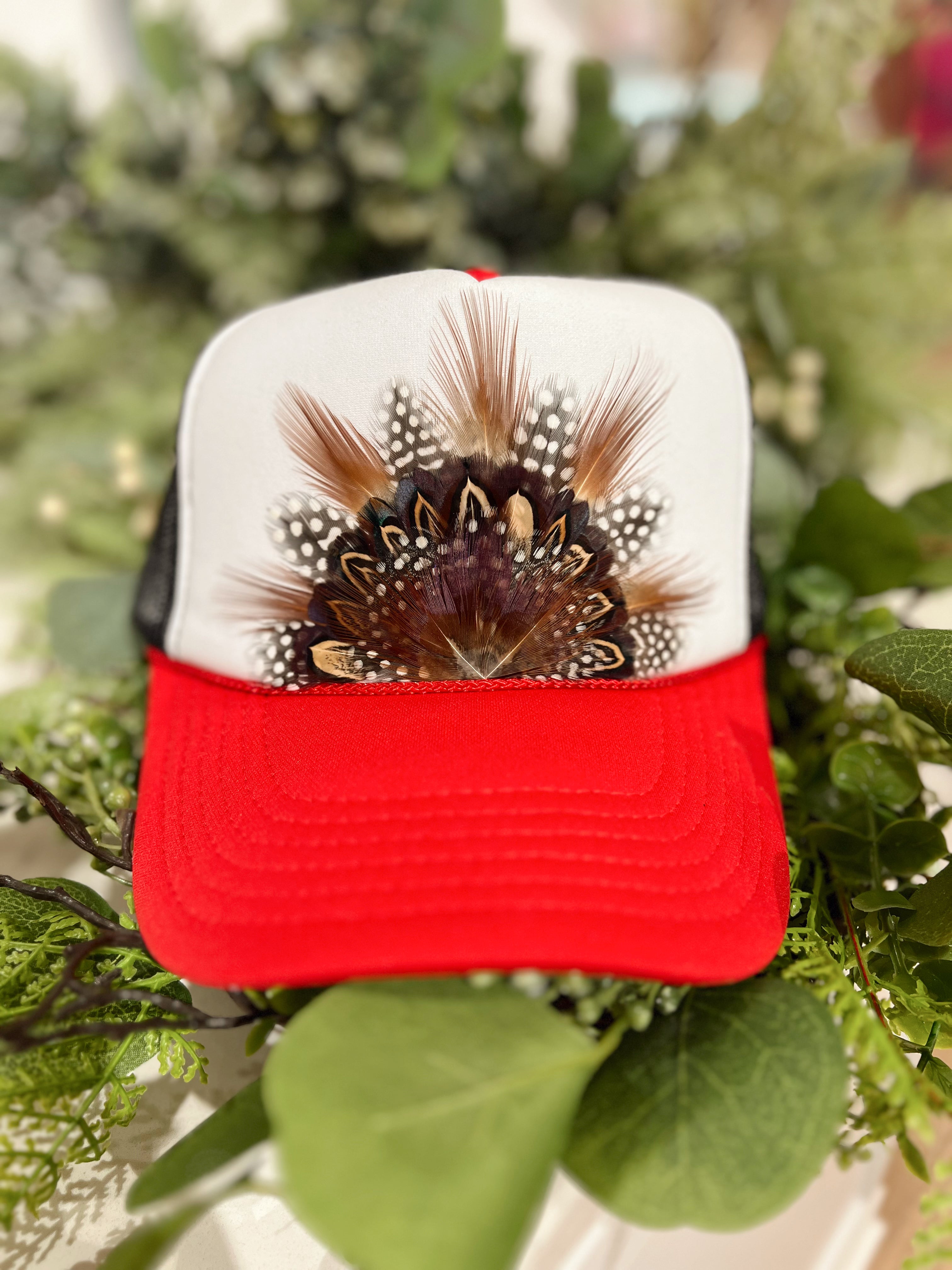 The Avery Feathered Trucker Hat