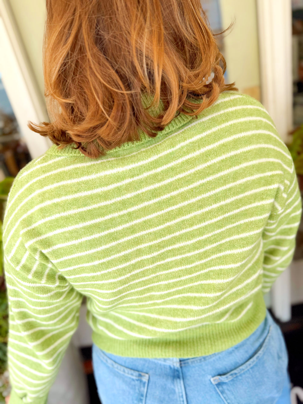 The Willa Striped Mutli Color Button Down Sweater (S-L)
