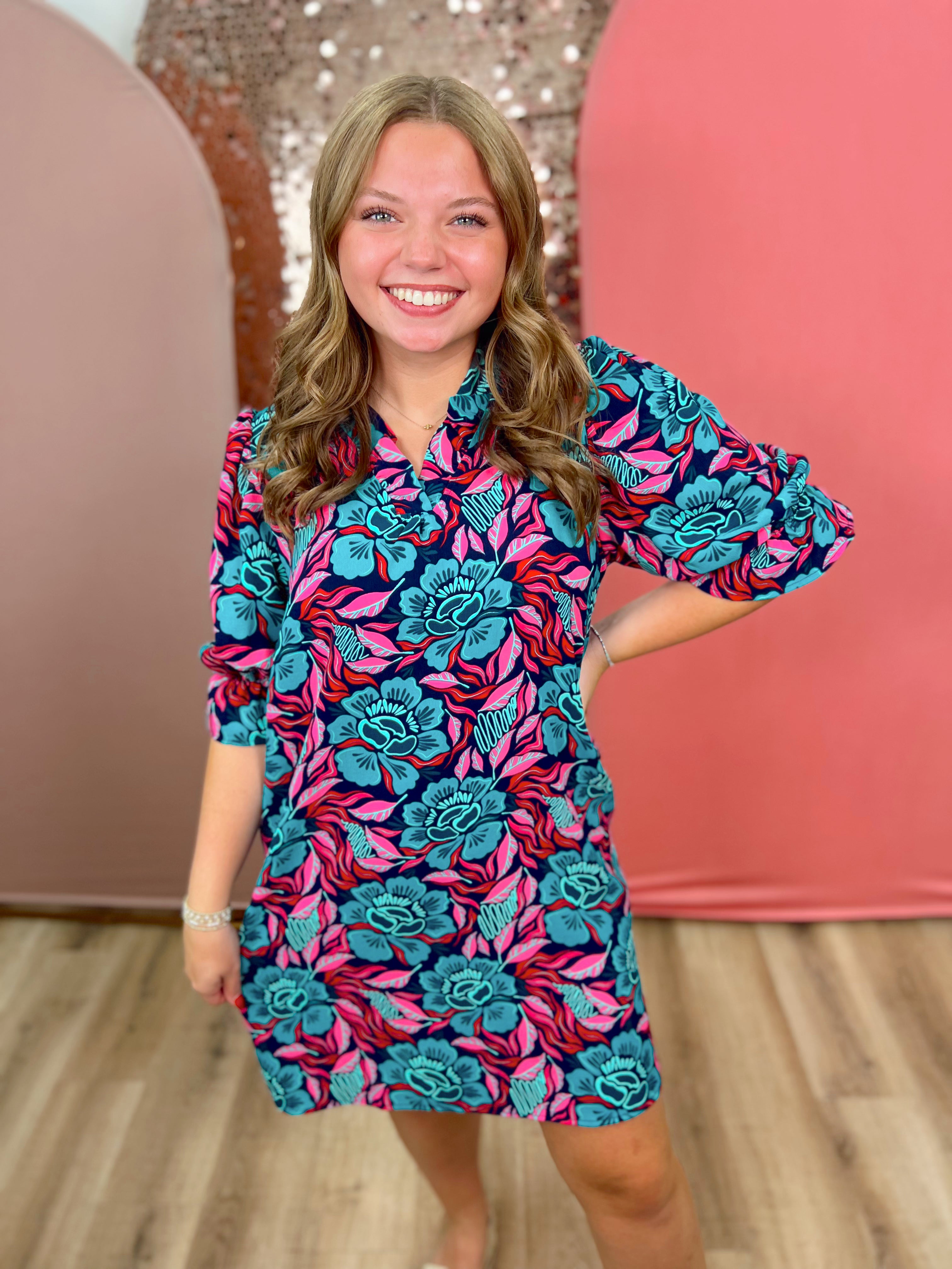 Lovestruck Teal Julie Dress