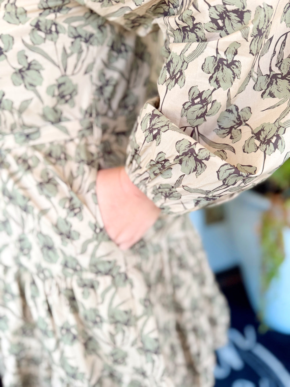 The Dani Floral Tie Waist Mini Dress (XL-2X)