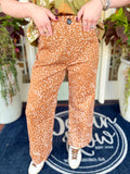  These animal print pants feature an easy, flattering fit with stretch throughout and elastic at the back waistband for a little extra give. 