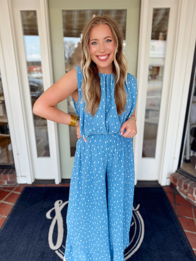 Polka dot cropped top 