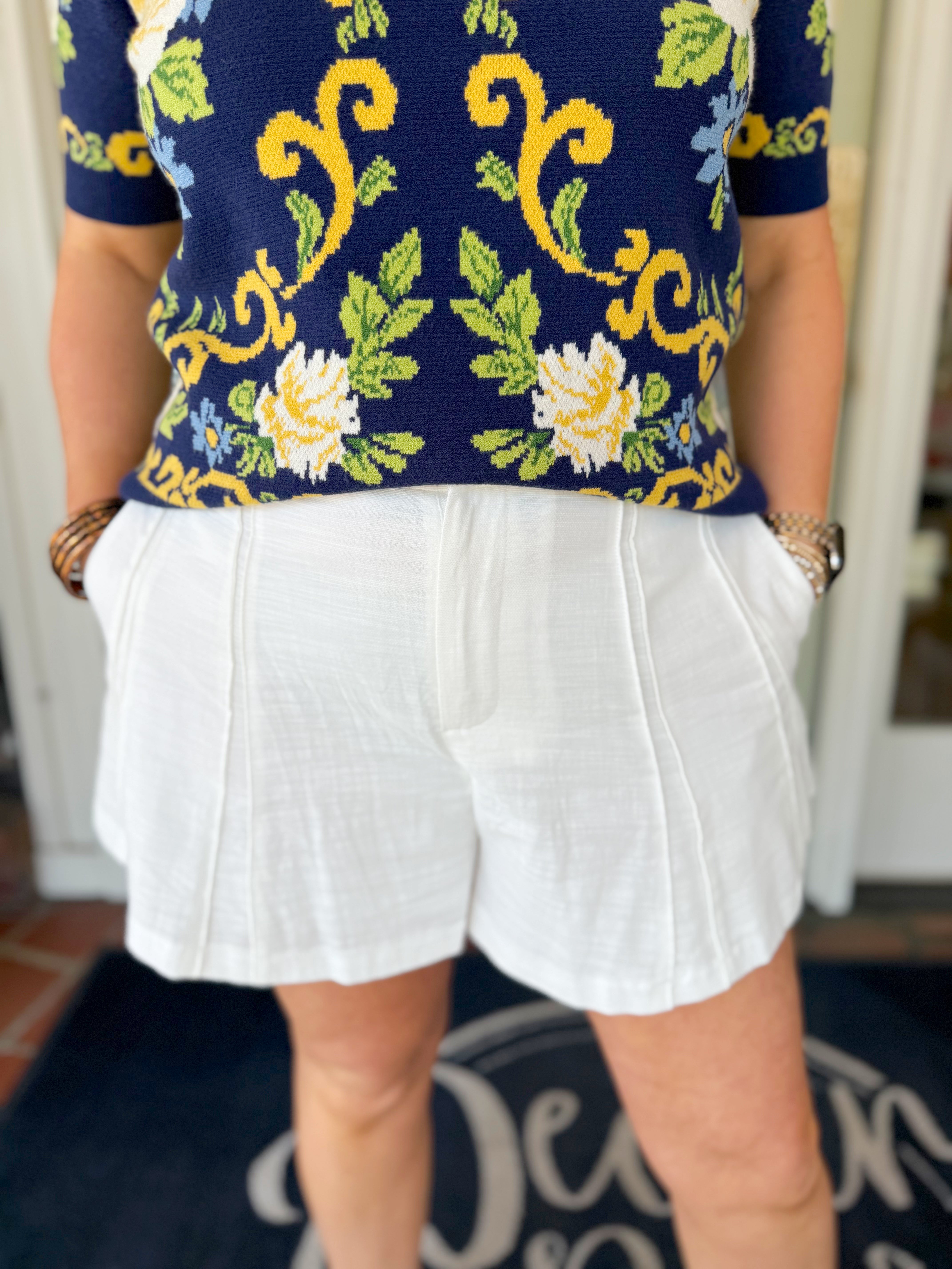 Chic shorts with a flattering pintuck look