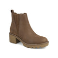 Brown ankle slip in boot 