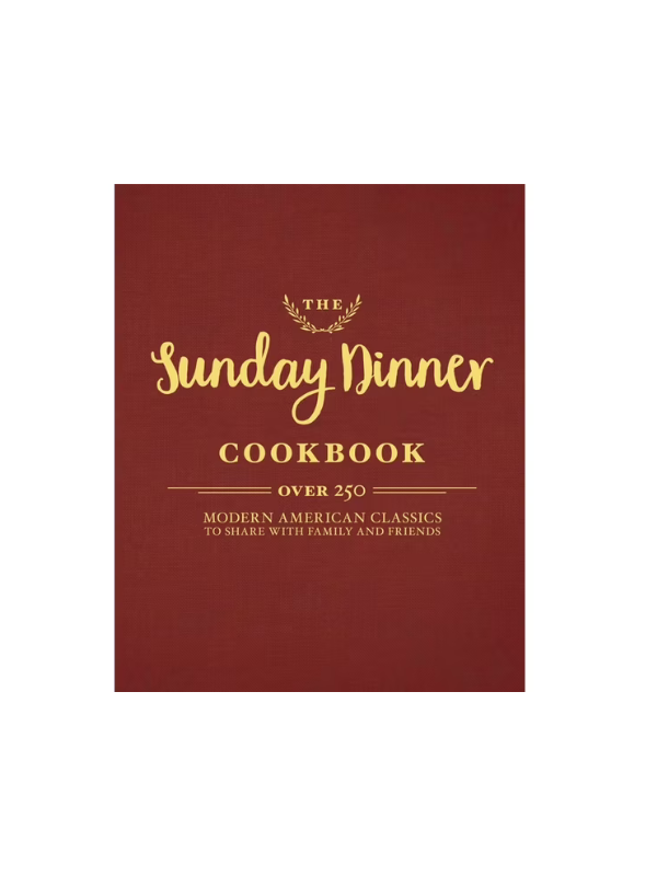 red and gold sunday dinner cookbook