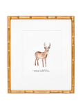 8x10 white-tailed deer nature print art decor