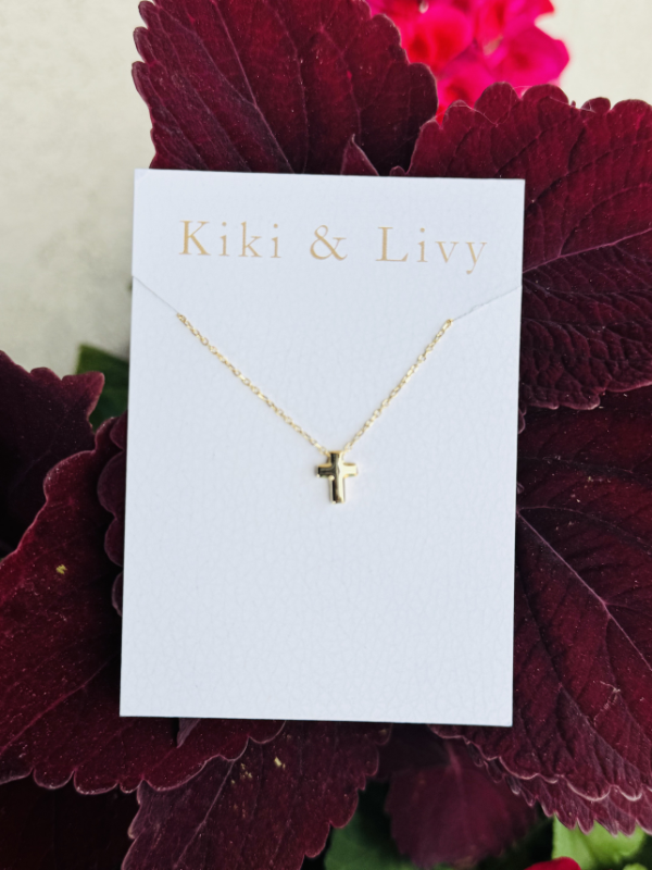 gold cross necklace