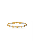 Silver and gold wire ronaldo bracelet 