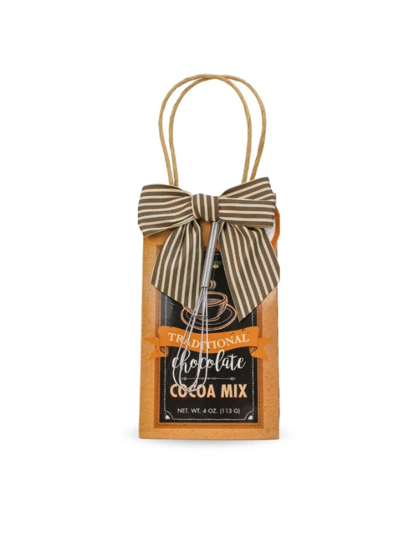 Traditional Chocolate Cocoa with whisk