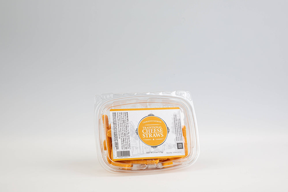 Traditional cheese straws in tube
