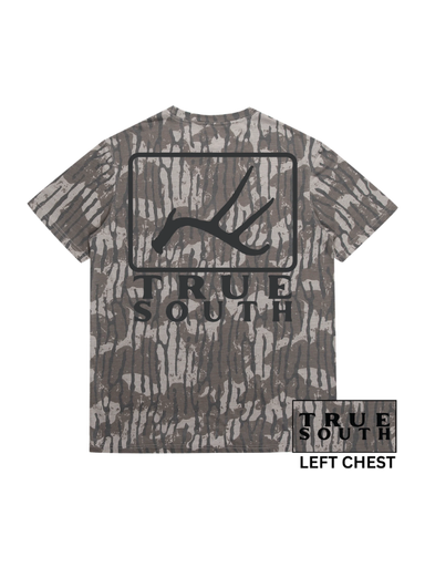 True South Antler Tee in Lowland Camo