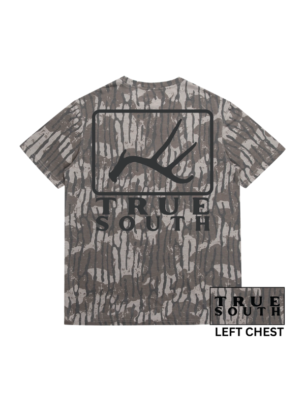 True South Antler Tee in Lowland Camo
