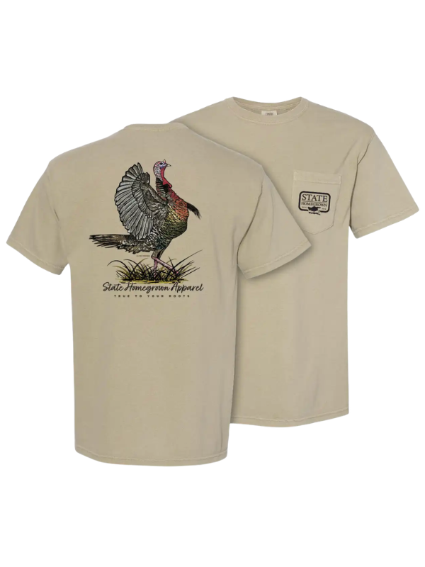 Turkey Wing Flap Pocket Tee by State Homegrown hunting outdoors 