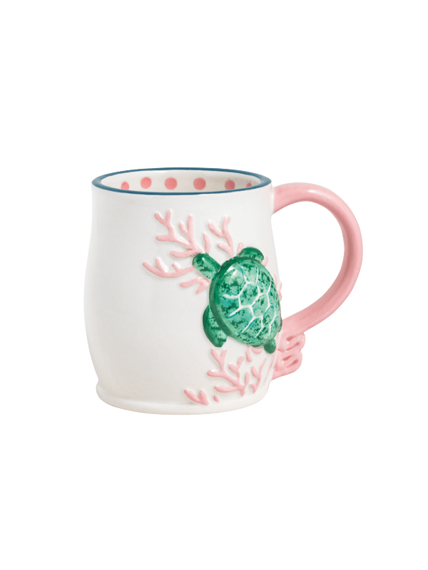 Turtle Icon Mug Sea Coastal Decor Chic design by mudpie
