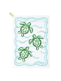 green sea Turtle Sea Printed Tea Towel by Mudpie
