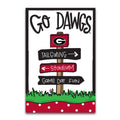 UGA Direction Sign Flag with dots at the bottom 