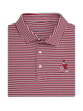 UGA G Dog Tri Stripe Performance Polo