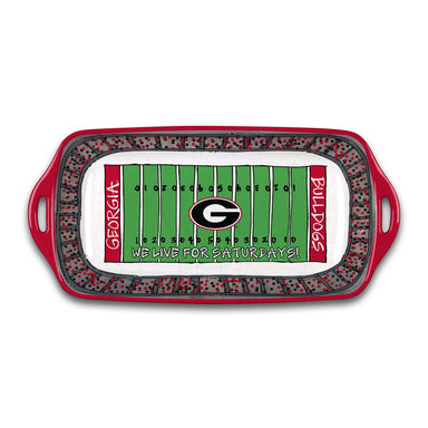 UGA Melamine Stadium Tray bulldogs