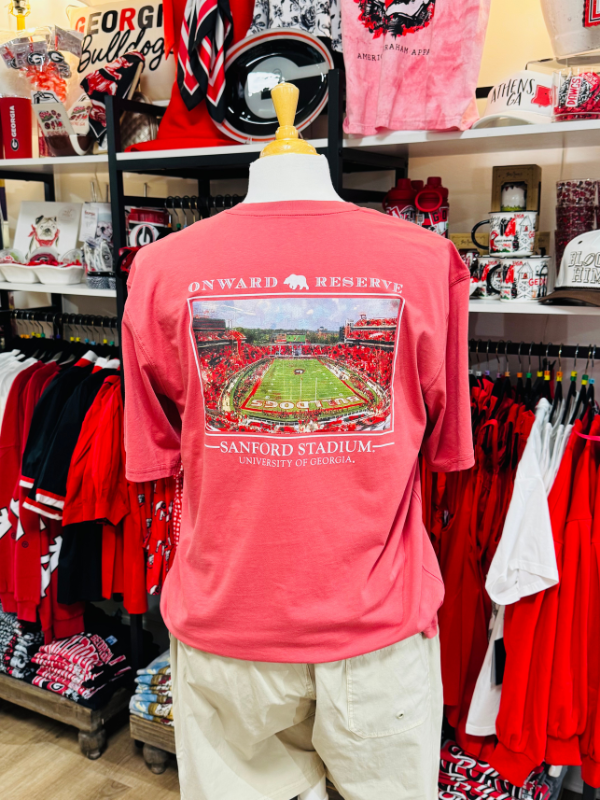 red UGA Sanford Stadium Tee By Onward Reserve