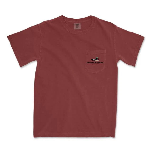 Woodie Waterfowl Tee in Brick