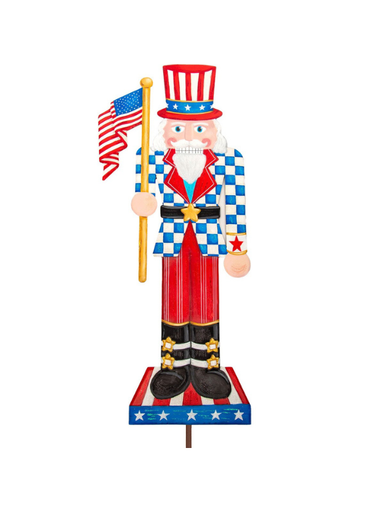 Uncle Sam Nutcracker Easel/Stake/Hanger