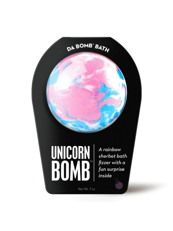 Unicorn bomb bath fizzer with surprise inside