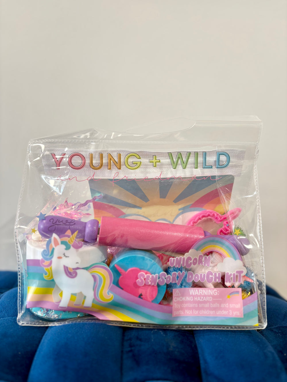 Unicorn Sensory Dough Bag kids children toy play screen free