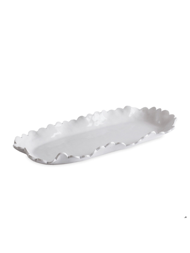 White Melamine oblong platter