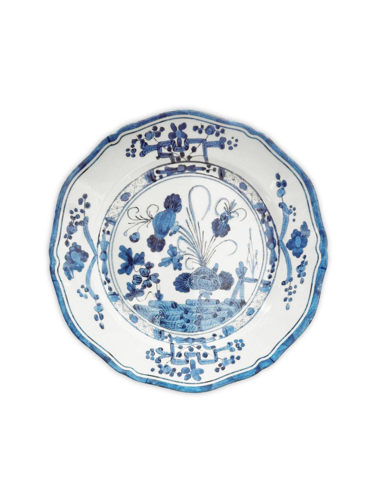 blue and white chinoiserie plates 