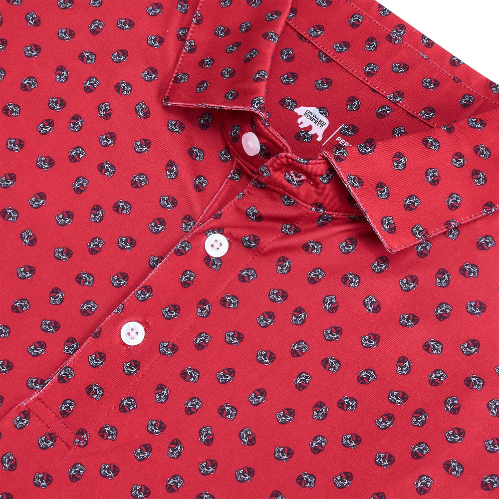 Vintage Bulldog Head Printed Polo By Onward Reserve