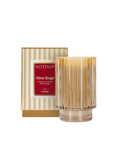 Gold Velvet Rouge Holiday Candle