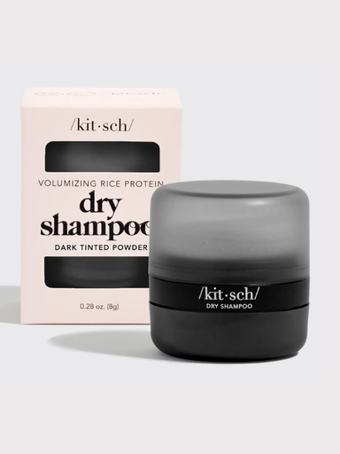 Volumizing Rice Protein Dry Shampoo - Dark Tinted Powder by Kitsch