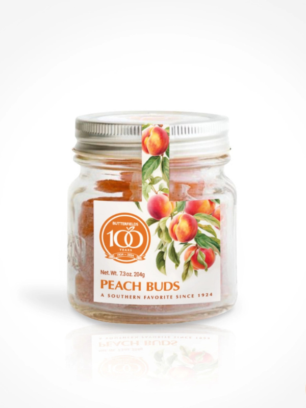 Peach Buds in A Mason Jar