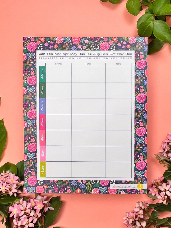 Summer Night Weekly Planner Notepad