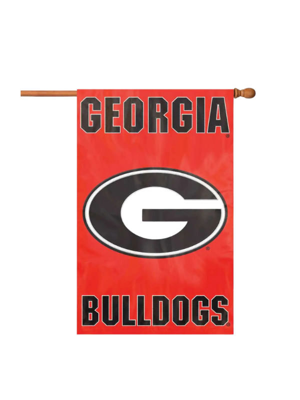Georgia Bulldogs Applique Banner Flag