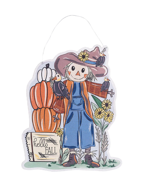 Santa/ Scarecrow Burlee Door Hanger