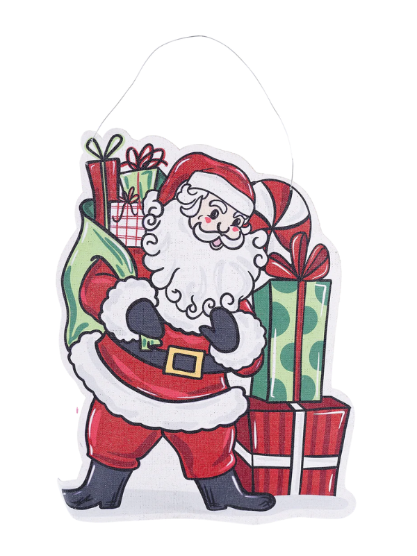 Santa/ Scarecrow Burlee Door Hanger