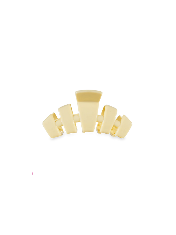 Classic Webbed Butter Yellow Small Hair Clip