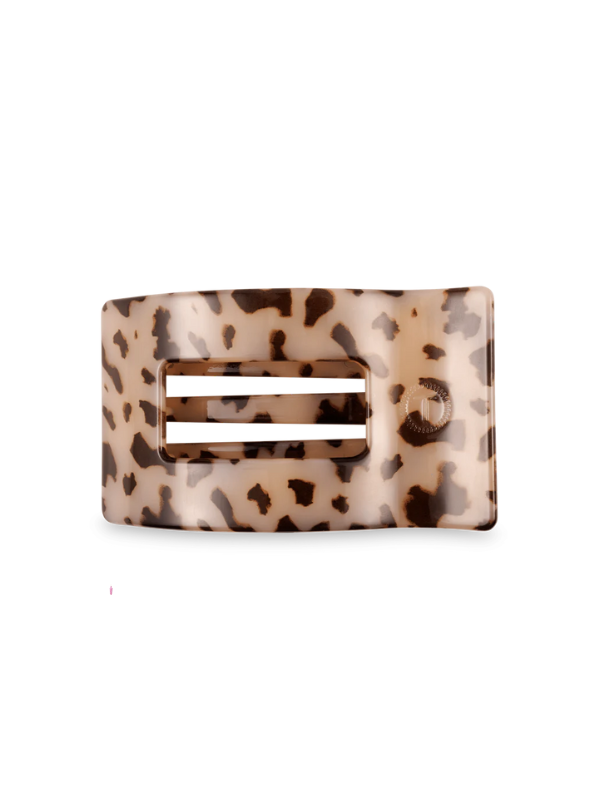 Blonde Tortoise Medium Flat Rectangle Hair Clip