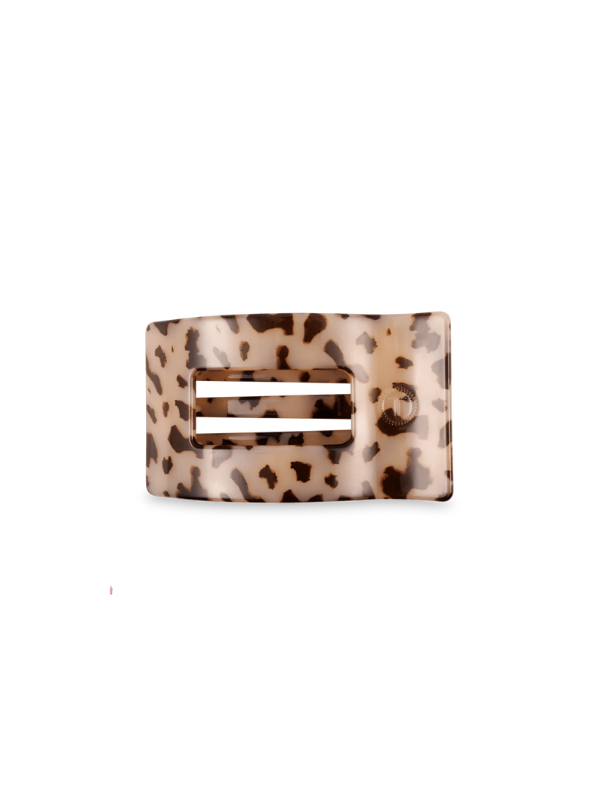 Blonde Tortoise Small Flat Rectangle Hair Clip