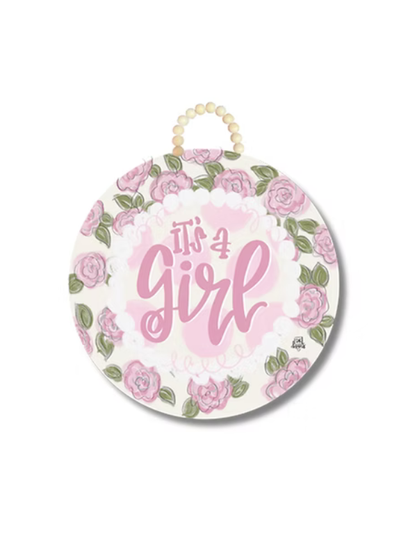 It's A Girl Door Hanger