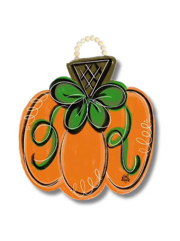 Whimsy Pumpkin Door Hanger