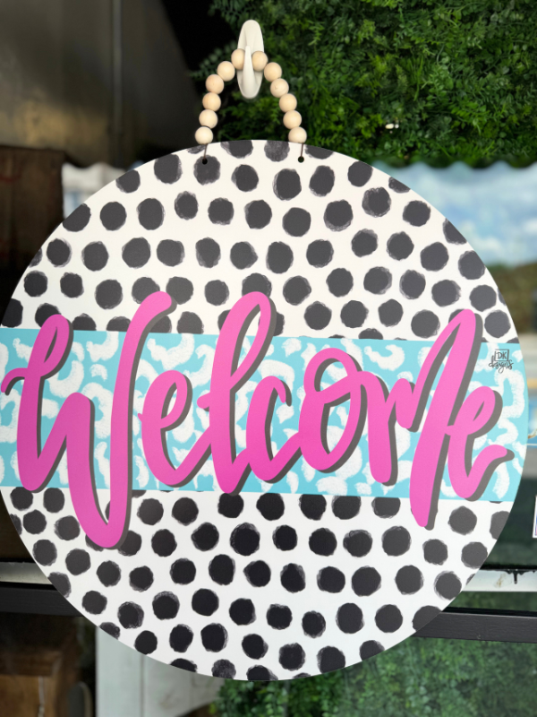 Zoey Welcome Door Hanger