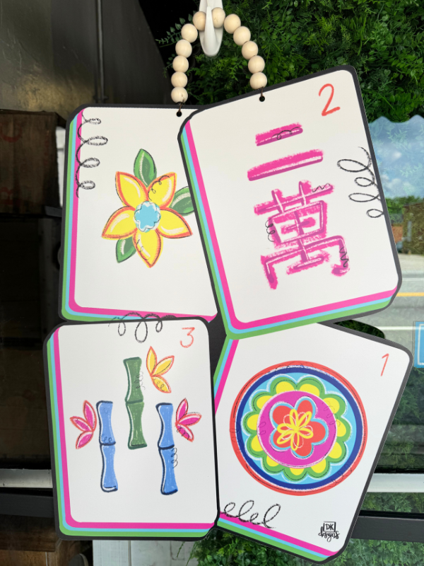Mahjong Door Hanger