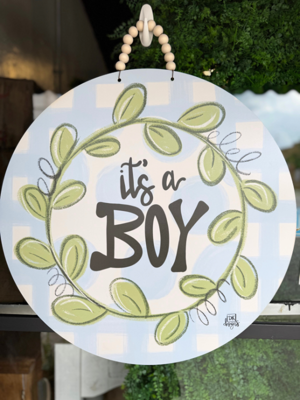 It's a Boy Door Hanger