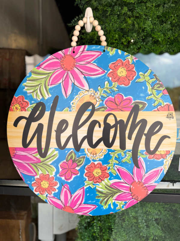 Blossom Welcome Door Hanger