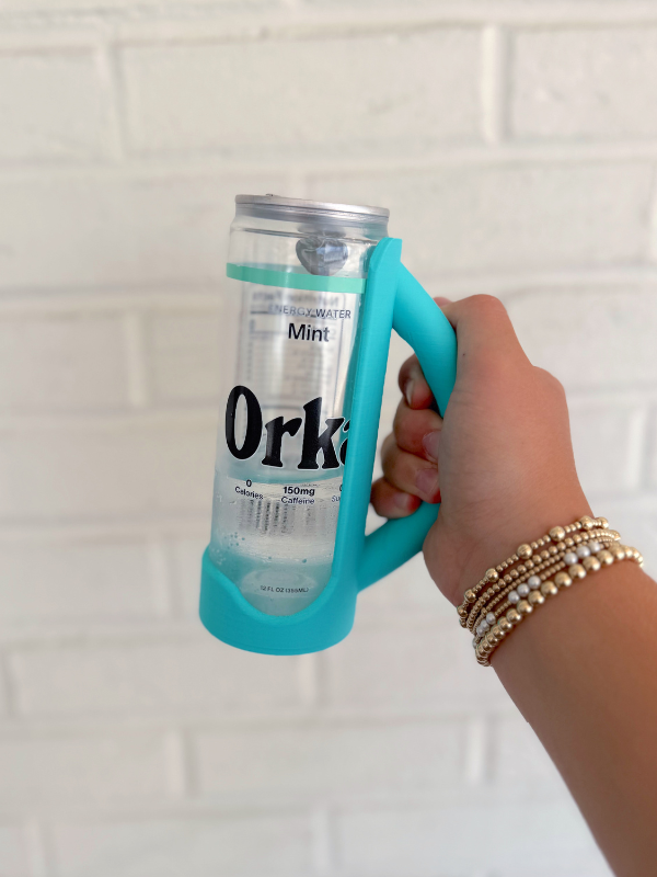 Slim Can Holder in Teal